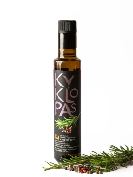 Alyvuogių aliejus Kyklopas su rozmarinu ir pipirais 250ml