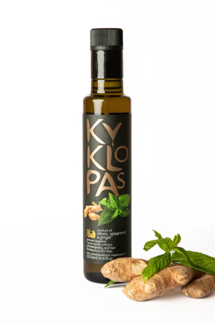 Alyvuogių aliejus Kyklopas su mėta ir imbieru 250ml