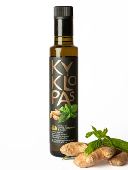 Alyvuogių aliejus Kyklopas su mėta ir imbieru 250ml