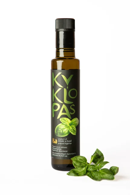 Alyvuogių aliejus Kyklopas su baziliku 250ml